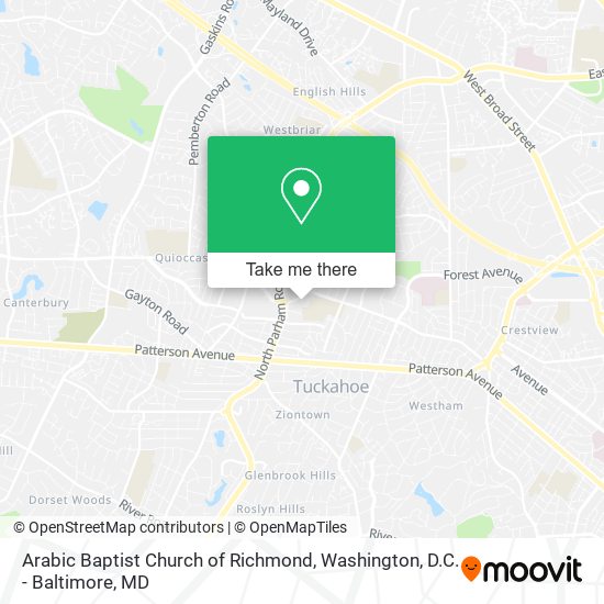 Arabic Baptist Church of Richmond map