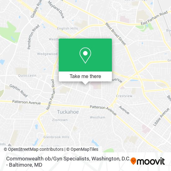 Mapa de Commonwealth ob / Gyn Specialists