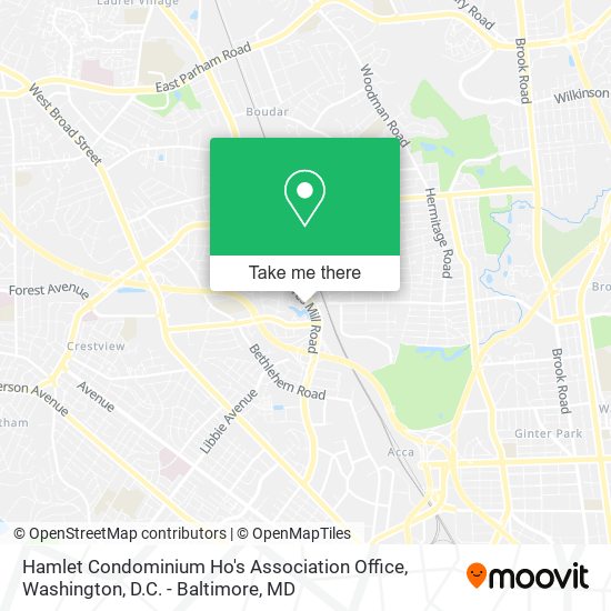 Hamlet Condominium Ho's Association Office map