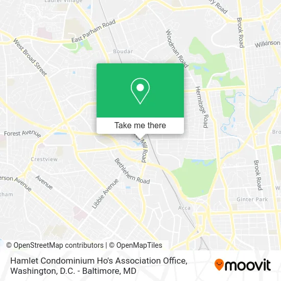 Hamlet Condominium Ho's Association Office map