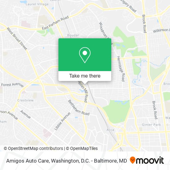 Mapa de Amigos Auto Care