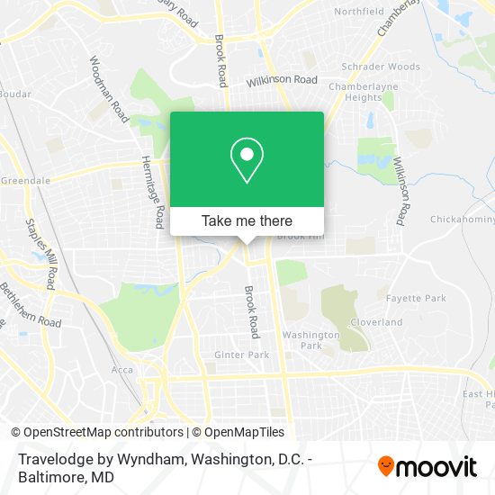 Mapa de Travelodge by Wyndham