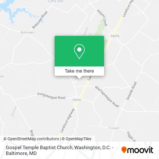 Mapa de Gospel Temple Baptist Church
