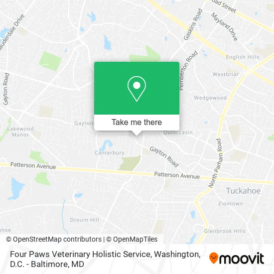 Mapa de Four Paws Veterinary Holistic Service