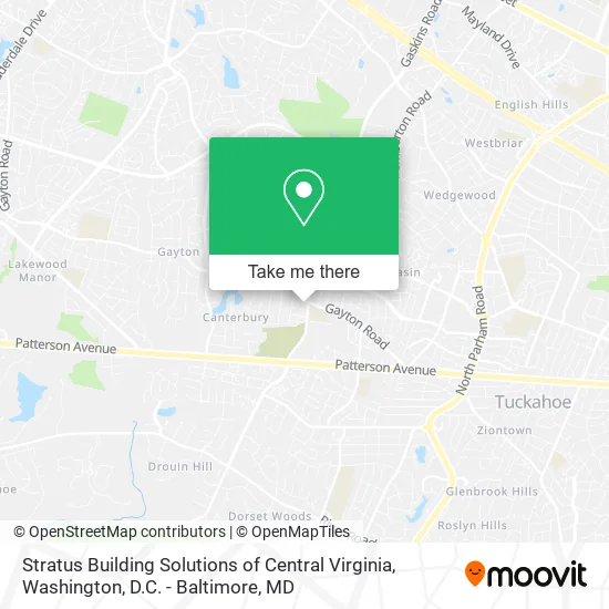 Stratus Building Solutions of Central Virginia map