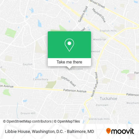 Libbie House map