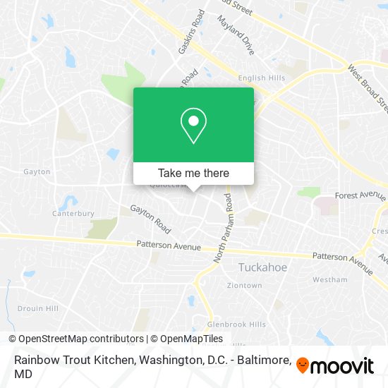 Mapa de Rainbow Trout Kitchen