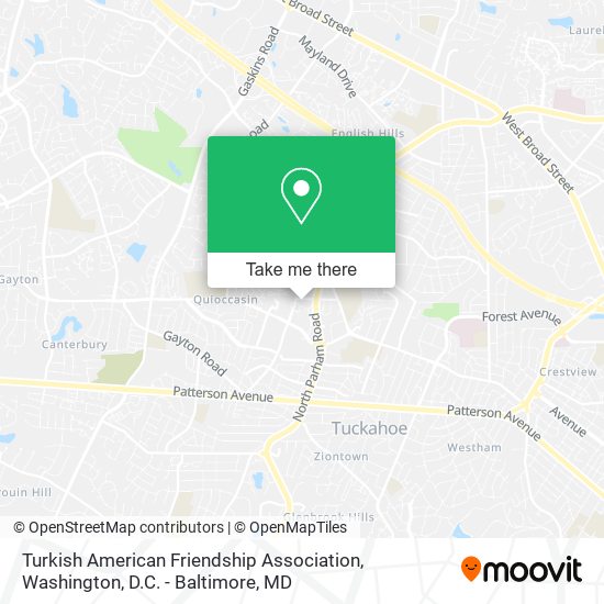 Turkish American Friendship Association map