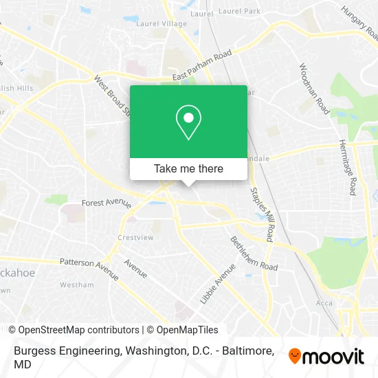 Burgess Engineering map