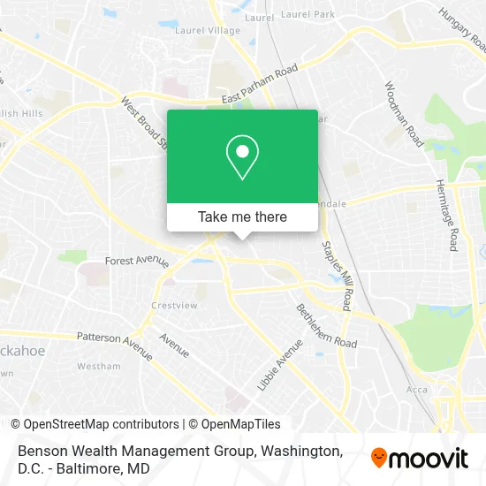 Benson Wealth Management Group map