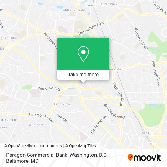Paragon Commercial Bank map