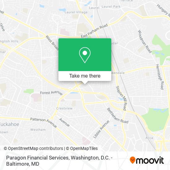 Paragon Financial Services map