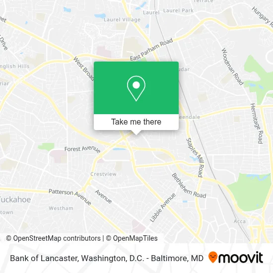 Bank of Lancaster map