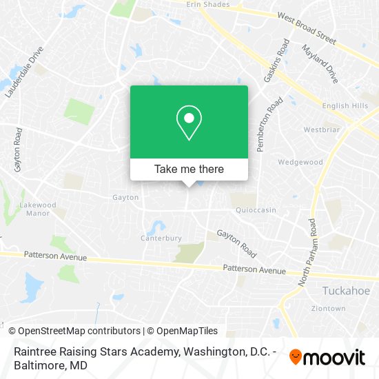 Mapa de Raintree Raising Stars Academy