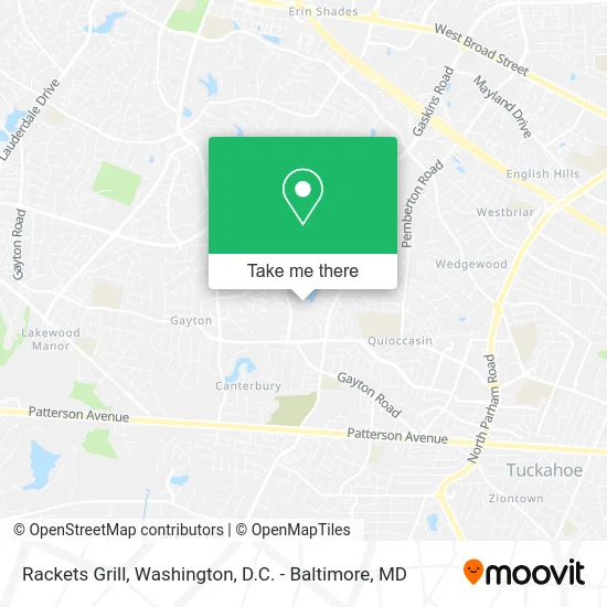 Rackets Grill map
