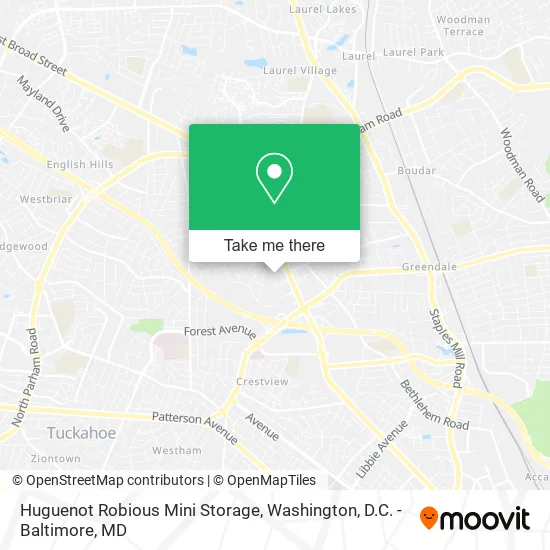 Huguenot Robious Mini Storage map