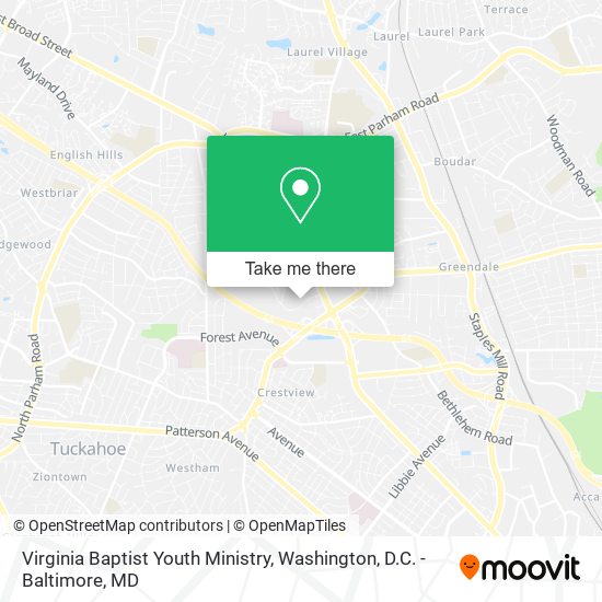Virginia Baptist Youth Ministry map