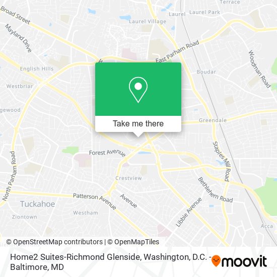 Home2 Suites-Richmond Glenside map
