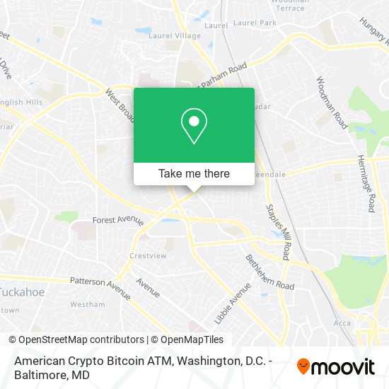 American Crypto Bitcoin ATM map