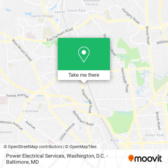 Power Electrical Services map
