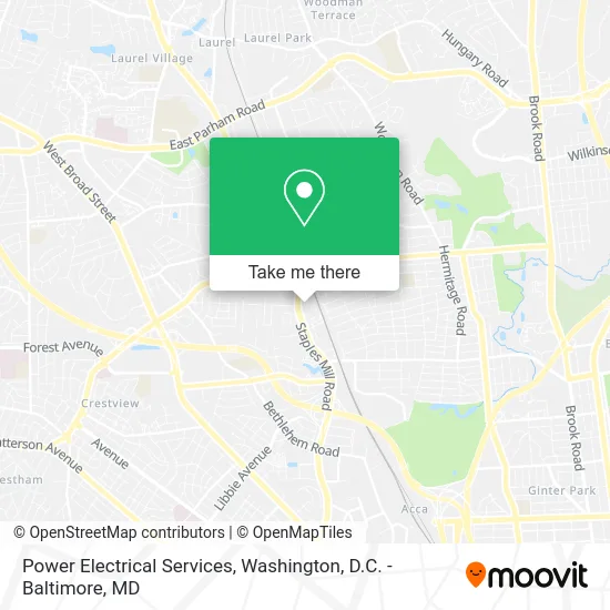 Power Electrical Services map