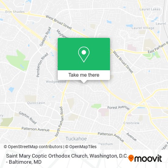 Mapa de Saint Mary Coptic Orthodox Church