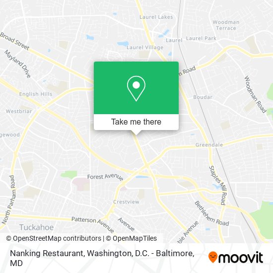 Mapa de Nanking Restaurant