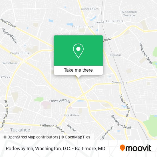 Mapa de Rodeway Inn