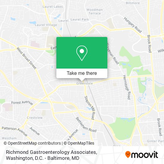 Richmond Gastroenterology Associates map