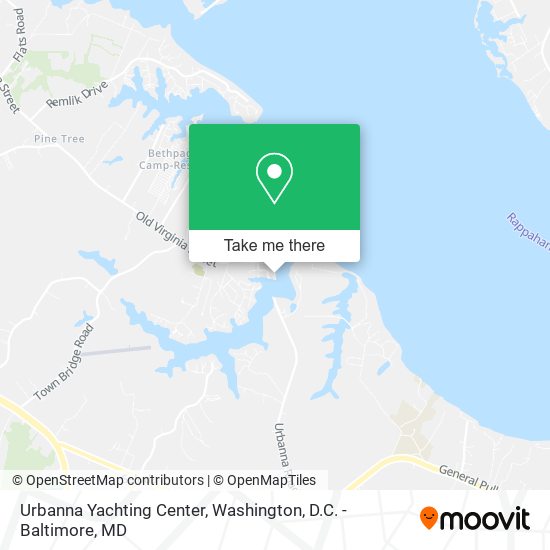 Urbanna Yachting Center map