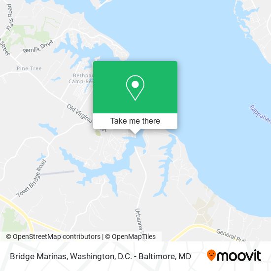 Mapa de Bridge Marinas