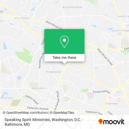 Speaking Spirit Ministries map