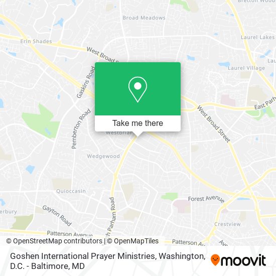 Goshen International Prayer Ministries map