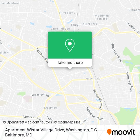 Apartment-Wistar Village Drive map