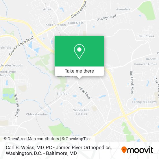 Carl B. Weiss, MD, PC - James River Orthopedics map