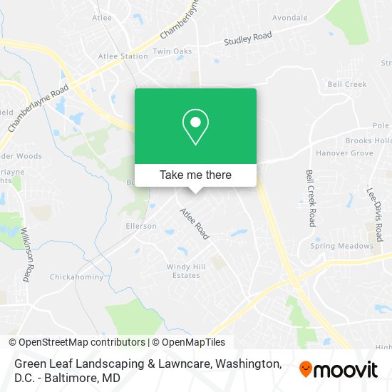 Green Leaf Landscaping & Lawncare map
