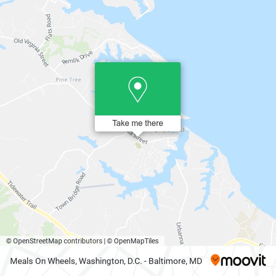 Mapa de Meals On Wheels