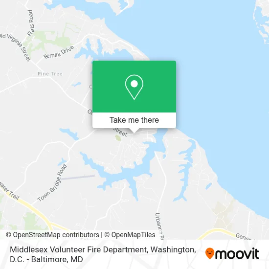 Middlesex Volunteer Fire Department map