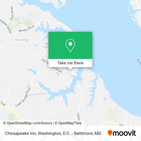 Chesapeake Inn map