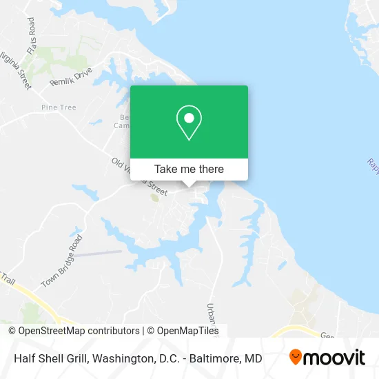 Half Shell Grill map