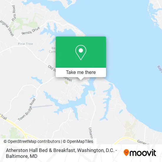Mapa de Atherston Hall Bed & Breakfast