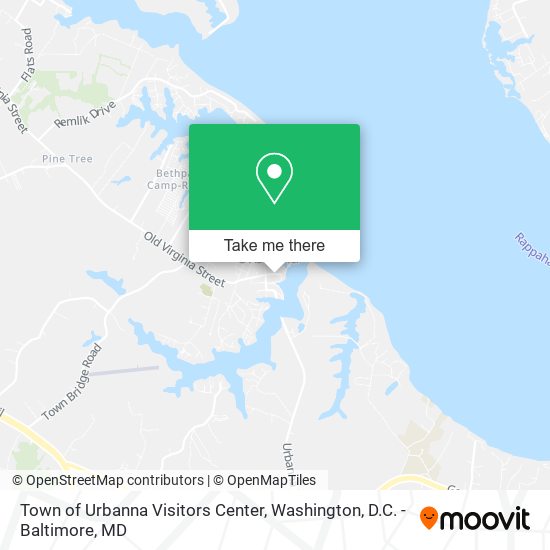 Town of Urbanna Visitors Center map