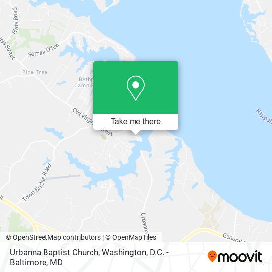 Mapa de Urbanna Baptist Church
