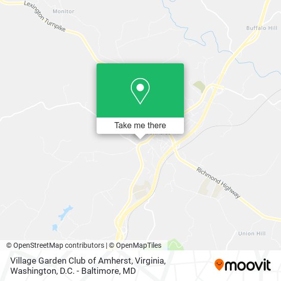 Village Garden Club of Amherst, Virginia map