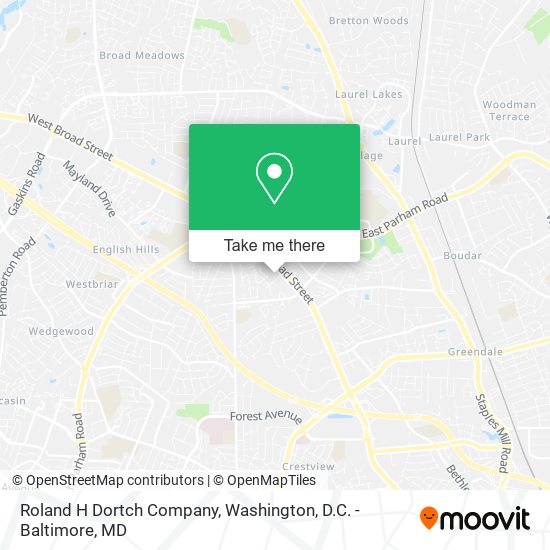 Mapa de Roland H Dortch Company