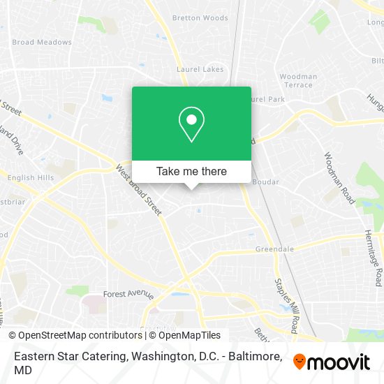 Mapa de Eastern Star Catering