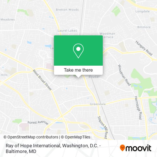 Ray of Hope International map