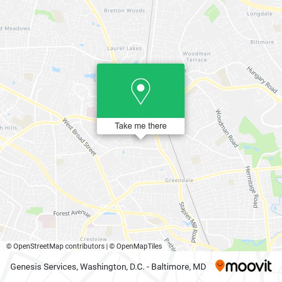 Mapa de Genesis Services