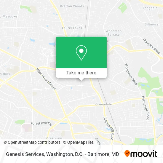Genesis Services map