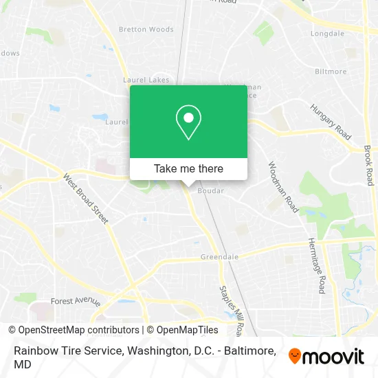Rainbow Tire Service map